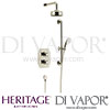 Heritage Hartlebury Recessed Shower Fixed Head Riser Kit Spares