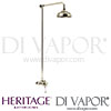 Heritage Hartlebury Exposed Shower Fixed Riser Kit Spares
