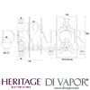 Heritage Hemsby Recessed Shower Valve Dimensions