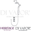 Heritage Hemsby Recessed Shower Head Flexible Riser Kit Spares