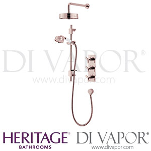 Heritage SHPRGDUAL01 Hemsby Concealed Rose Gold Shower with Deluxe Fixed Head and Flexible Kit Spare Part