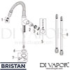 Bristan SHR PULLSNK C Mixer Spare Tech Diagram