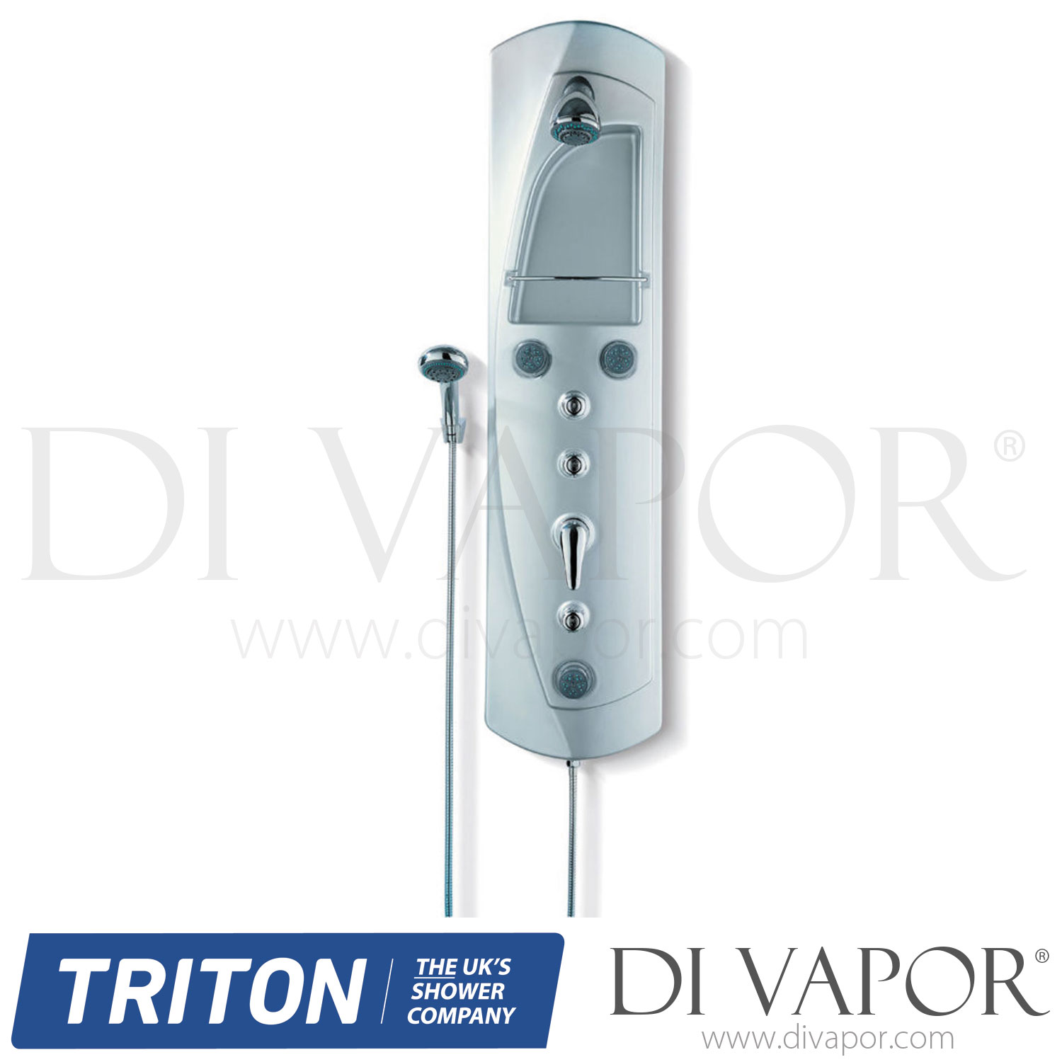 Triton SHTW2400 Unichrome Manual Shower Tower White/Chrome Spare Parts