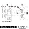 Hudson Reed Revolution Concealed Shower Valve Dimensions
