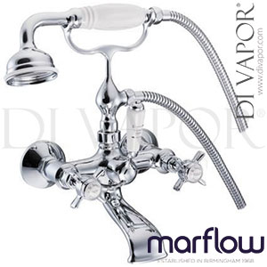 Marflow SJ321CPEH St James Wall Mounted Bath Shower Mixer England Handles Spare Parts