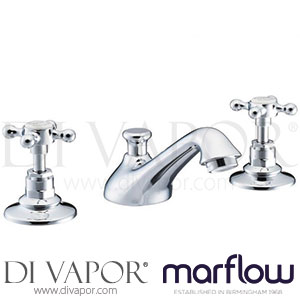 Marflow SJ400CPLH St James London Handle Three Hole Basin Mixer with Pop Up Waste Spare Parts