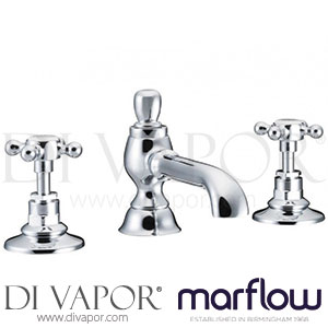 Marflow SJ402CPLH St James London Handle Three Hole Basin Mixer Colonial Spout Spare Parts