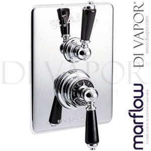 Marflow SJ7600CPLLBK St James Concealed Thermostatic Shower Valve with Black London Levers Spare Parts