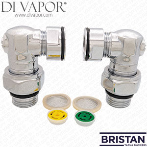 Bristan SKINLET-2CP Isolation Elbows - Pair