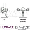 Heritage Ryde Dual Valve Shower Dimensions