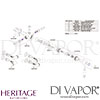 Heritage Ryde Single Control Mini Valve Top Outlet Shower Spare Parts Drawing
