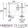 Heritage Ryde Mini Valve with Fixed Kit Dimensions