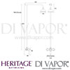 Heritage Ryde Exposed Shower Valve Fixed Kit Dimensions