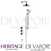 Heritage Lymington Recessed Shower Lace Gold Handles Head Kit Spare Parts
