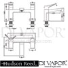 Hudson Reed Soar Bath Tap Filler Dimensions