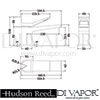 Hudson Reed Soar Mini Basin Mixer Tap Waste Dimension