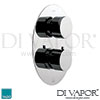 VADO Soho 2 Outlet 2 Handle Shower Valve Integrated Diverter Spare Parts