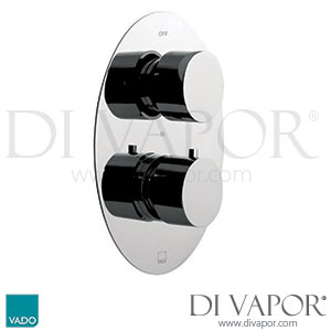 VADO SOH-148C-3/4-C/P Soho 1 Outlet 2 Handle Concealed Thermostatic Shower