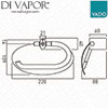 Vado Toilet Paper Holder Diagram