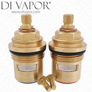 Deva SP005-028 ON/OFF Valve Cartridges - WAI Bath Taps Hot & Cold Pair by Methven Compatible Spare