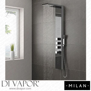 Milan SP005 Shower Tower Panel - Dark Chrome (Thermostatic) Spare Parts