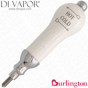 Burlington SP594: Thermostatic Lever for Stour Valves (Including Thread) with the Hot and Cold Indice