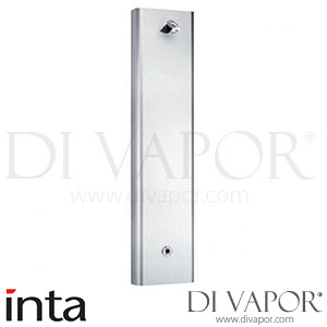 Inta SP9203CP Shower Panel with Infrared Control and Vandal Resistant Shower Head Stainless Steel Spare Parts