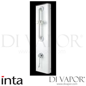 Inta SP9214CP Shower Panel White Powder Coated with Sequential Control Shower and Riser Spare Parts