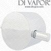 Temperature Control Handle for Spa Round Concealed Twin & Triple Shower Valves - SPA587T