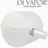 Temperature Control Handle for Spa Round Concealed Twin & Triple Shower Valves - SPA587T