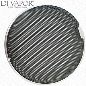 13.5cm Chrome Coated Steam Room or Shower Speaker and Fan Cover