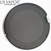 13.5cm Chrome Coated Steam Room or Shower Speaker and Fan Cover