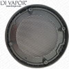 Chrome Coated Steam Room or Shower Speaker and Fan Cover SPK001