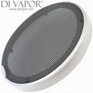 17.5cm Chrome Coated Steam Room or Shower Speaker and Fan Cover