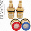 Ultra SPR17 1/2" Ceramic Disc Valve Cartridges - Pair