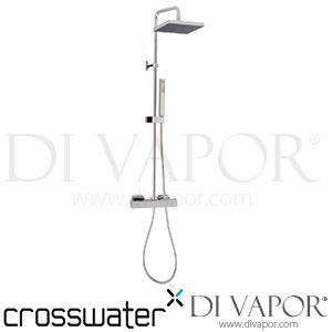 Crosswater SQ522WC SQ Square Multifunction Thermostatic Shower Valve with Kit Spare Parts