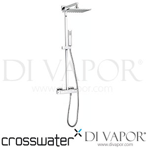 Crosswater SQ525WC SQ Square Multifunction Thermostatic Shower Valve with Kit Spare Parts