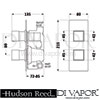 Hudson Reed Square Concealed Shower Valve Dimensions