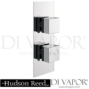 Hudson Reed Square Twin Concealed Thermostatic Shower Valve With Diverter - SQRTW02 Spare Parts