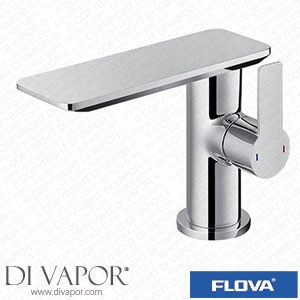 Flova SRBAS Spring Mono 125Mm Basin Mixer with Slotted Clicker Waste Set Spare Parts