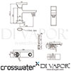 Crosswater SS114DNC Diagram