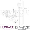 Heritage Somersby Recessed Shower Flexible Kit Dimensions