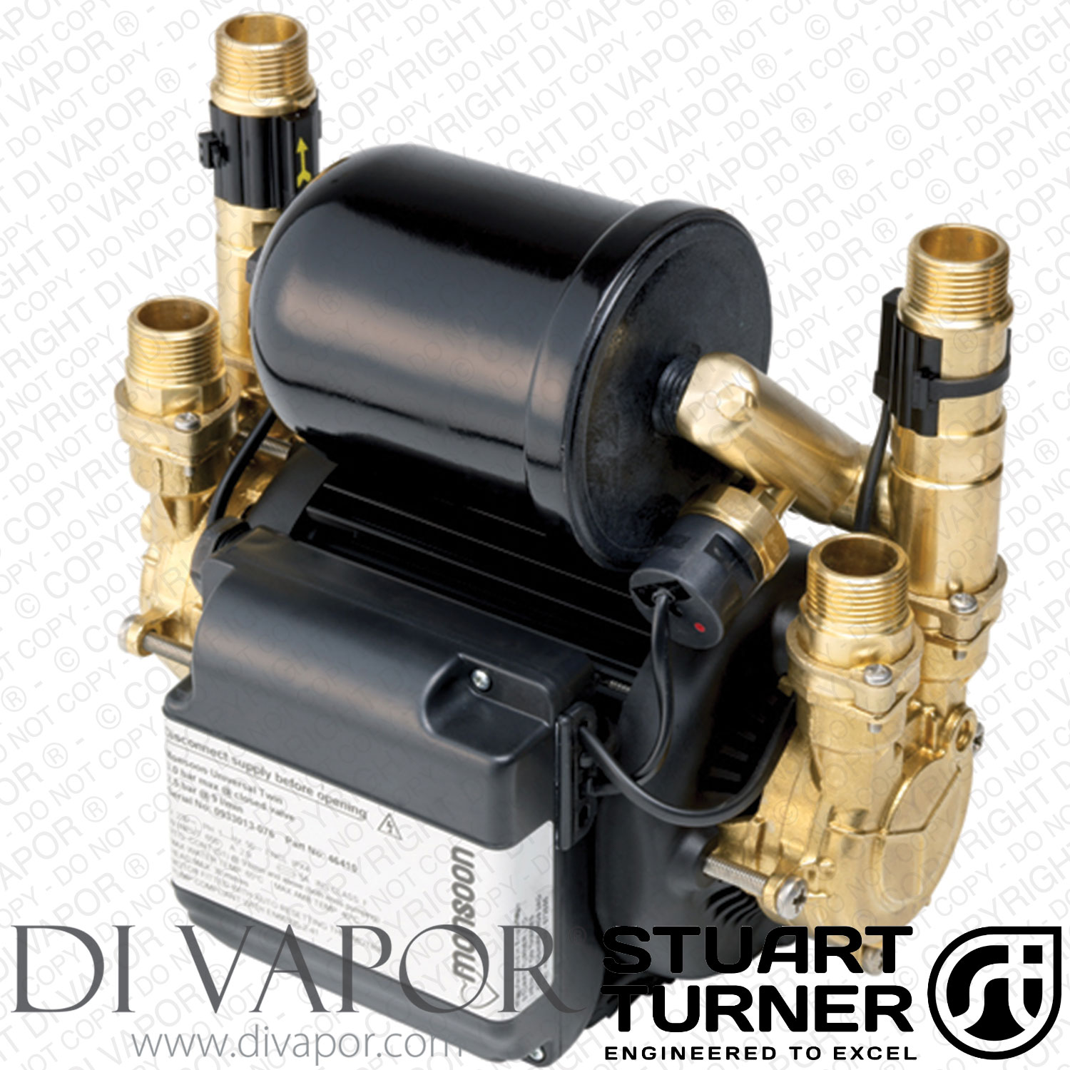 Stuart Turner 46411 Monsoon Universal 4 Bar Twin Water Pump