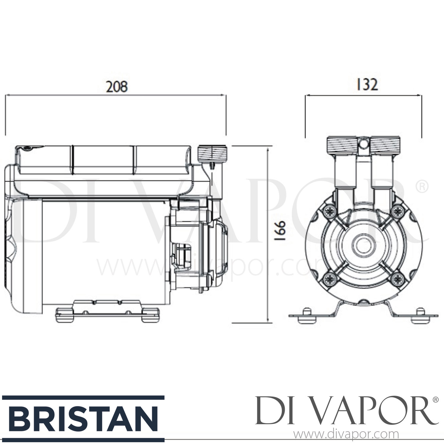 Bristan ST PUMP20SG Stuart Turner 2.0 Bar Single End Shower Pump Spare