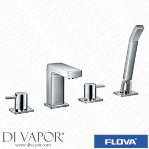 Flova ST4HBSM Str8 4-Hole Deck Mounted Bath and Shower Mixer with Shower Set Spare Parts