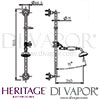 Heritage Deluxe Flexible Kit Shower Dimensions