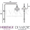 Heritage Traditional Shower Fixed Kit Dimensions