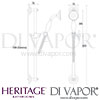 Heritage Traditional Flexible Shower Kit Dimensions