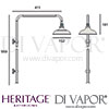 Heritage Traditional Fixed Kit Shower Dimensions