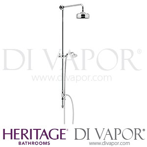 Heritage STC15 Shower Fixed Kit with Diverter Rose and Handset Spare Parts